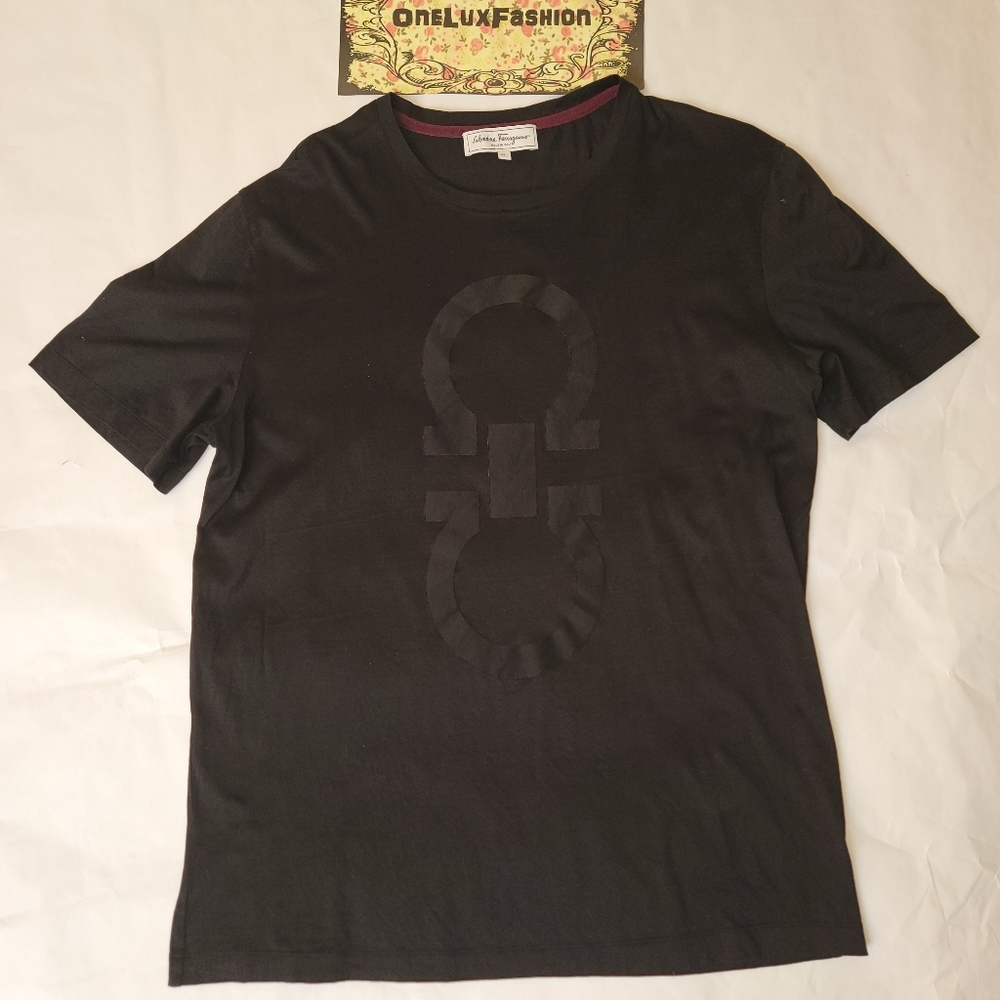 Slim fit Tonal Gancio-Patch Logo T-shirt tee Gancini